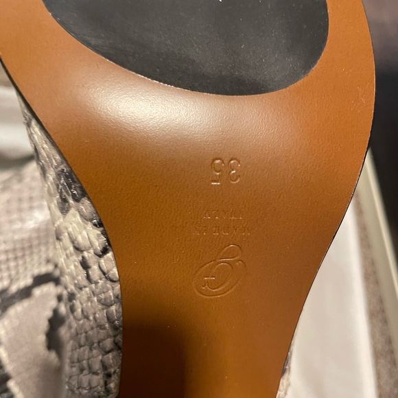 M. GEMI Cavallo Snakeskin Leather Booties Boots size 35 - Picture 7 of 10